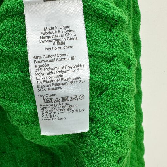 J.Crew Odette Cable Knit Sweater Lady Jacket Cotton Blend Boucle Green S NWT - Picture 9 of 14